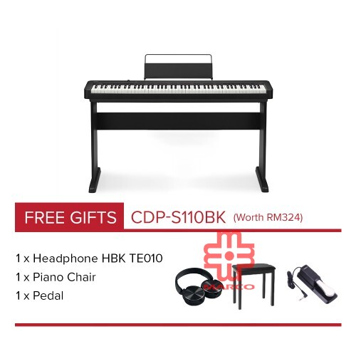 CASIO Digital Piano CDP-S110BK Black (Full Package)