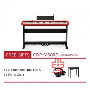 CASIO Digital Piano CDP-S160RD Red (Education Package)