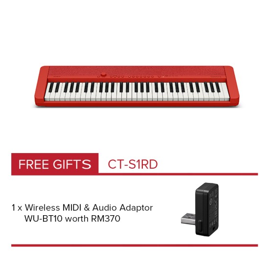 Casio CT-S1RD Red Casiotone Keyboard Casio CT-S1RD Red Casiotone Keyboard