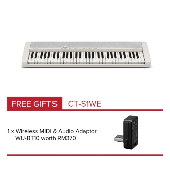 Casio CT-S1WE White Casiotone Keyboard Casio CT-S1WE White Casiotone Keyboard