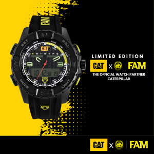 CAT x Harimau Malaya FAM Collaboration Limited Edition Watch | Ana-digit | Silicone Strap