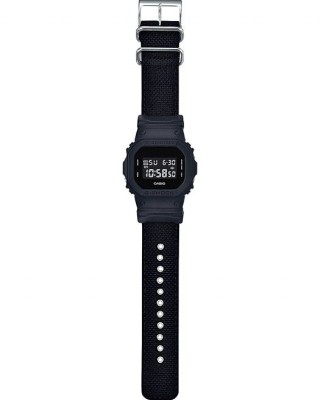 Casio G-Shock DW-5600BBN-1 Black Cloth Band Men Sports Watch
