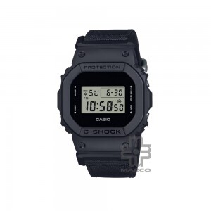 Casio G-Shock Utility Black Series DW-5600BCE-1 Black Cloth Band (CORDURA® Eco Fabric) Men Sports Watch