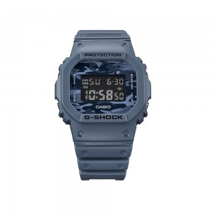 Casio G-Shock Unveils Utility Dial Camouflage Series DW-5600CA-2 Blue Resin Band Men Sports Watch