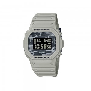 Casio G-Shock DW-5600CA-8 Gray Resin Band Men Sports Watch