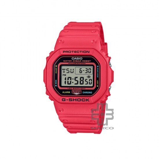 Casio G-Shock Energy Pack Series DW-5600EP-4 Red Bio-Based Resin Band Men Sports Watch