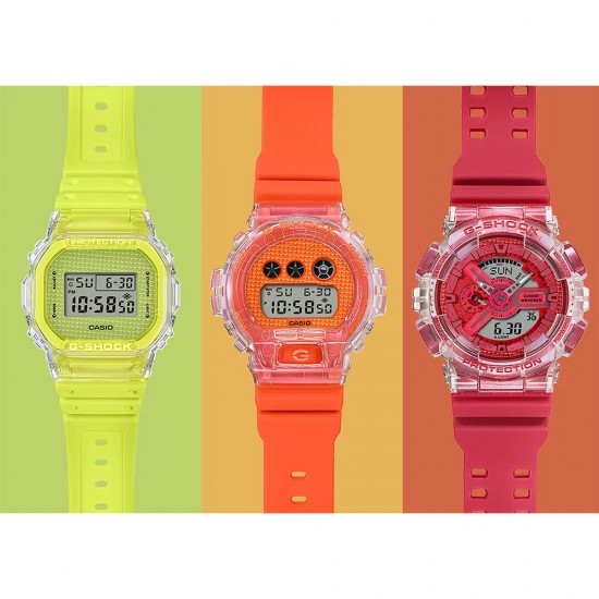 Casio G-Shock Lucky Drop Series DW-5600GL-9 Yellow Resin Band Men Sports Watch