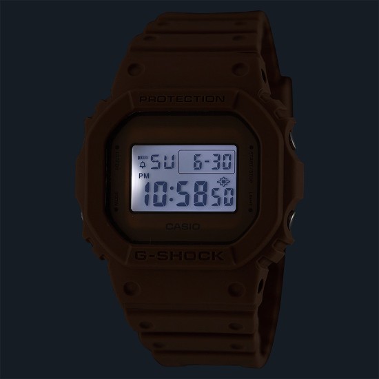 Casio G-Shock Nature's Color Series DW-5600NC-5 Light Brown Resin Band Men Sports Watch