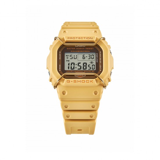 Casio G-Shock Tone On Tone Series DW-5600PT-5 Beige Resin Band Men Sport Watch