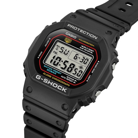 Casio G-Shock DW-5600RL-1 Black Resin Band Men Sport Watch
