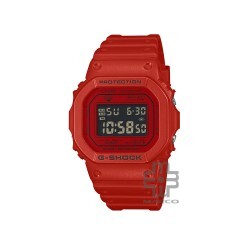 Casio G-Shock DW-5600RRB-4 Red Bio-based Resin Band Men Sports Watch
