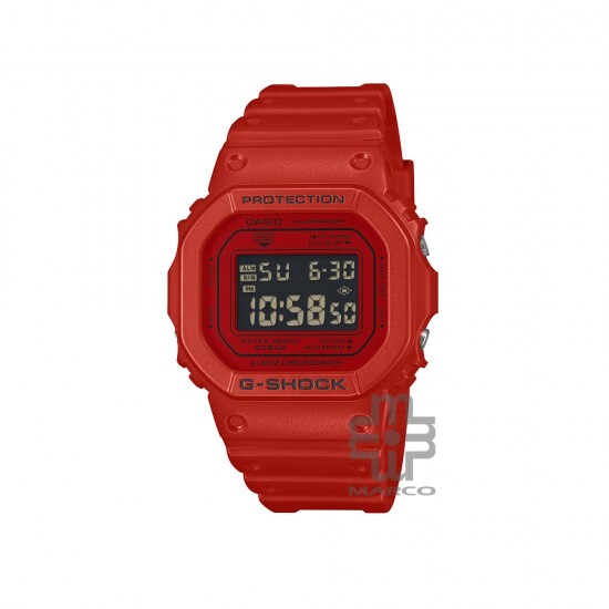 Casio G-Shock DW-5600RRB-4 Red Bio-based Resin Band Men Sports Watch
