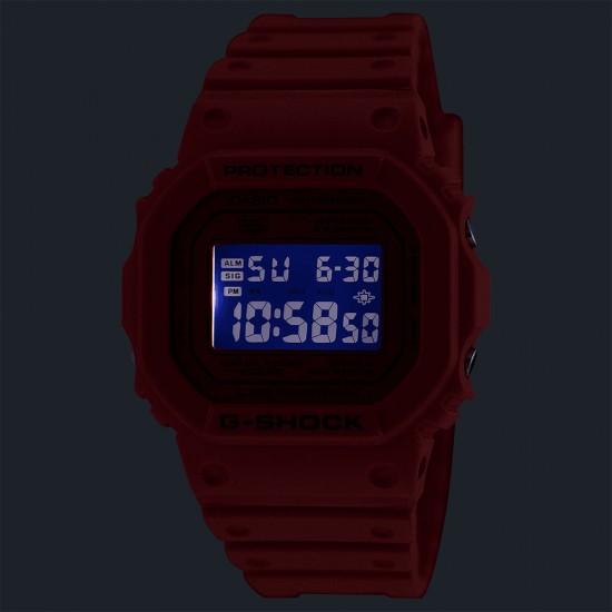 Casio G-Shock DW-5600RRB-4 Red Bio-based Resin Band Men Sports Watch