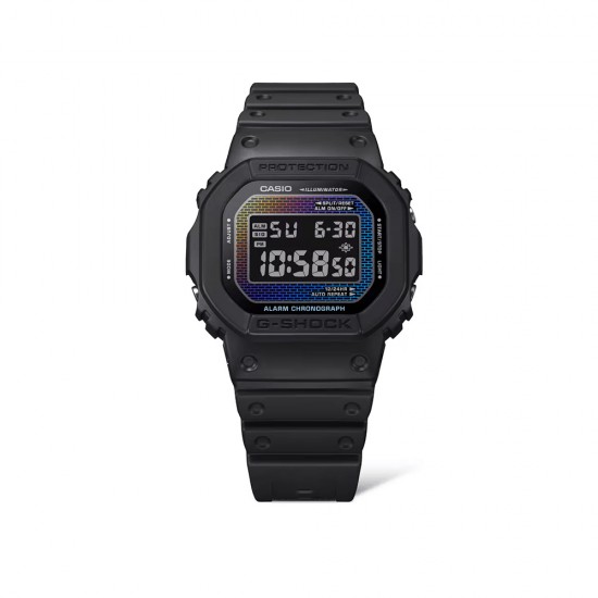 Casio G-Shock Rainbow Brick Wall Series DW-5600RW-1 Black Bio-Based Resin Band Men Sports Watch Casio G-Shock Rainbow Brick Wall Series DW-5600RW-1 Black Bio-Based Resin Band Men Sports Watch