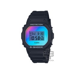 Casio G-Shock Iridescent Series DW-5600SR-1 Black Resin Band Men Sports Watch