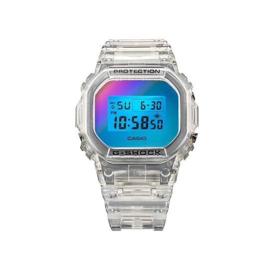 Casio G-Shock Iridescent Series DW-5600SRS-7 Translucent Resin Band Men Sports Watch