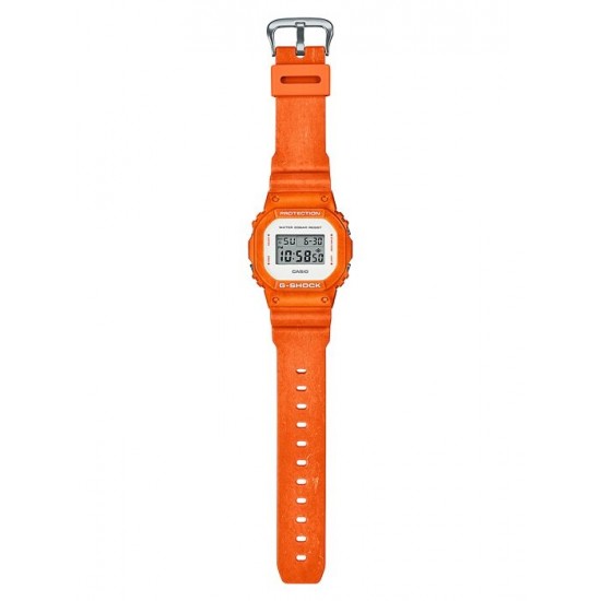 Casio G-Shock DW-5600WS-4 Orange Resin Band Men Sports Watch