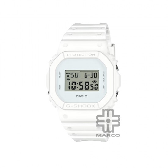 Casio G-Shock DW-5600WW-7 White Bio-Based Resin Band Men Sports Watch
