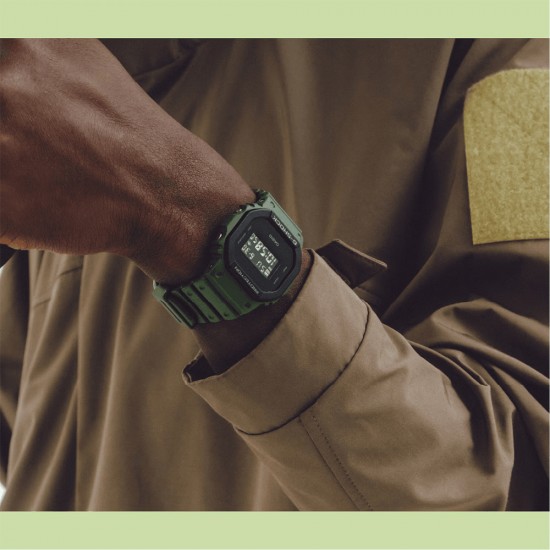 Casio G-Shock Urban Utility Series DW-5610UU-3 Olive Green Bio-Based Resin Band Men Sport Watch