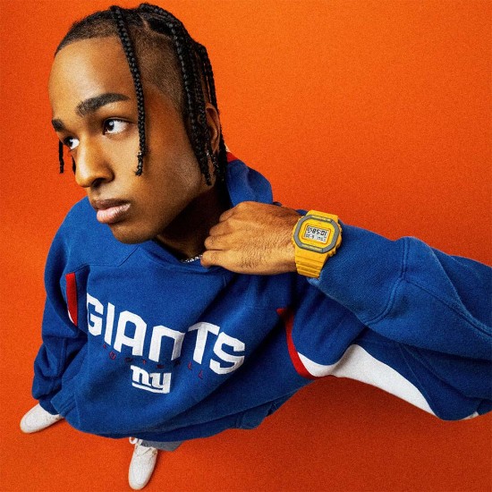 Casio G-Shock Retro 90s Sport Series DW-5610Y-9 Yellow Resin Band Men Sport Watch