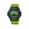 Casio G-Shock Time Distortion Series DW-5900TD-9 Fluorescent Blue & Yellow Resin Band Men Sport Watch