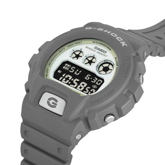 Casio G-Shock Hidden Glow Series DW-6900HD-8 Gray Resin Band Men Sports Watch