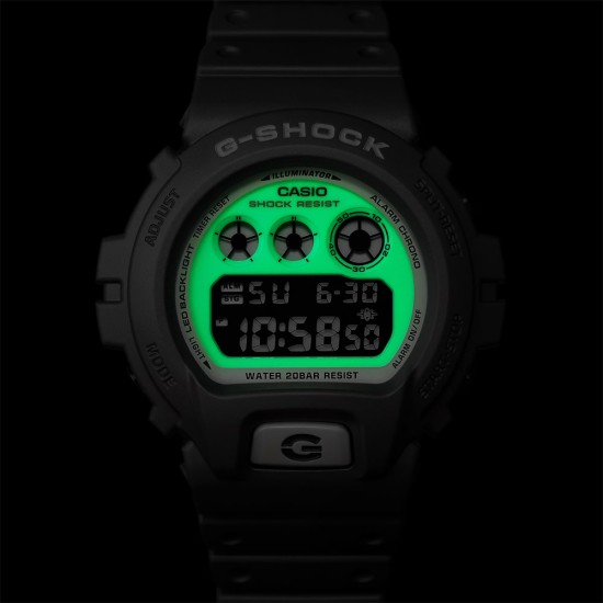 Casio G-Shock Hidden Glow Series DW-6900HD-8 Gray Resin Band Men Sports Watch