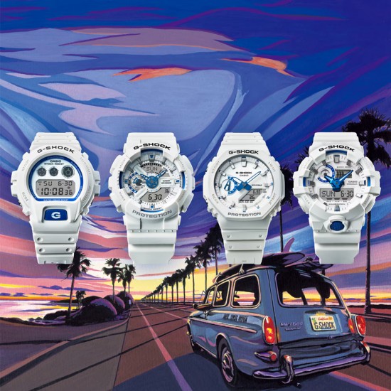 Casio G-Shock Hidden Glow Series DW-6900HDS-7 White Resin Band Men Sport Watch