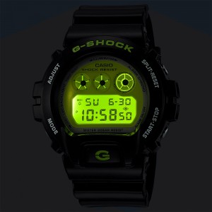 Casio G-Shock Crazy Colors 2024 Series DW-6900RCS-1 Black Bio-based Resin Band Men Sports Watch