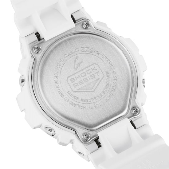 Casio G-Shock Crazy Colors 2024 Series DW-6900RCS-7 White Bio-based Resin Band Men Sports Watch