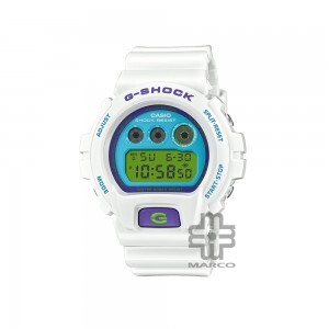 Casio G-Shock Crazy Colors 2024 Series DW-6900RCS-7 White Bio-based Resin Band Men Sports Watch