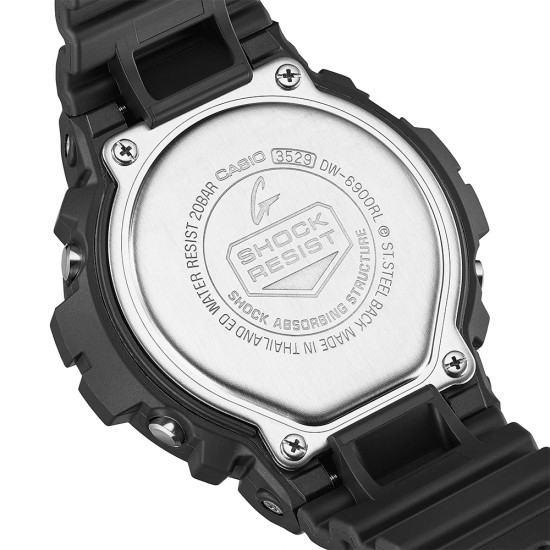 Casio G-Shock DW-6900RL-1 Black Bio-based Resin Band Men Sport Watch Casio G-Shock DW-6900RL-1 Black Bio-based Resin Band Men Sport Watch