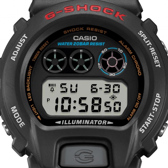 Casio G-Shock DW-6900U-1 Black Resin Band Men Sports Watch