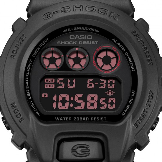 Casio G-Shock DW-6900UMS-1 Black Resin Band Men Sports Watch