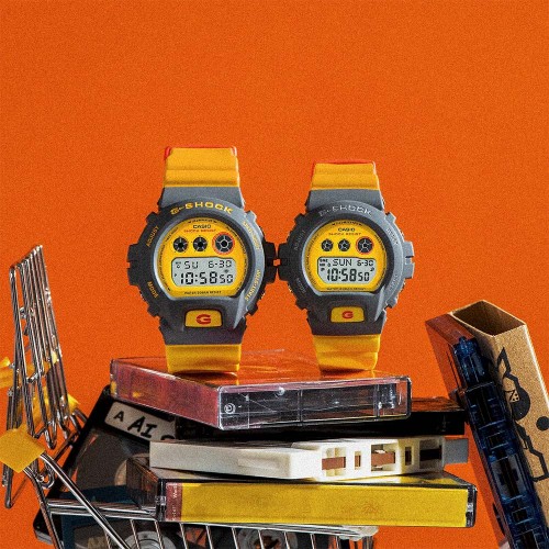 Casio G-Shock Retro 90s Sport Series DW-6900Y-9 Yellow Resin Band Men Sport Watch