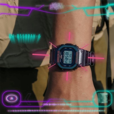 Casio G-Shock Aim High Series DW-B5600AH-6 Purple Resin Band Men Sports Watch