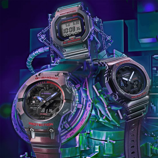 Casio G-Shock Aim High Series DW-B5600AH-6 Purple Resin Band Men Sports Watch