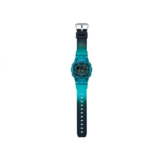 Casio G-Shock DW-B5600G-2 Turquoise Blue Translucent Resin Band Men Sports Watch