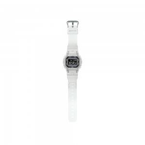 Casio G-Shock DW-B5600G-7 White Translucent Resin Band Men Sports Watch