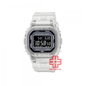 Casio G-Shock DW-B5600G-7 White Translucent Resin Band Men Sports Watch