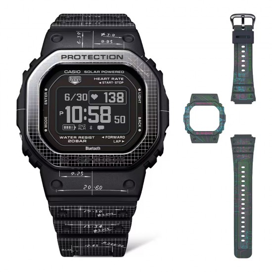 Casio G-Shock G-Squad DW-H5600EX-1 Black Bio-Based Resin Band Men Sport Watch