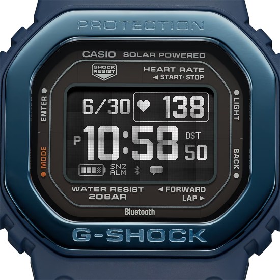 Casio G-Shock G-Squad DW-H5600MB-2 Blue Bio-Based Resin Band Men Sport Watch