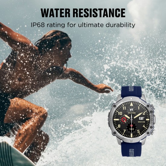CAT SMART E1-140-26-100 | 1.43' AMOLED | IP68 | Blue Silicone band Men Watch