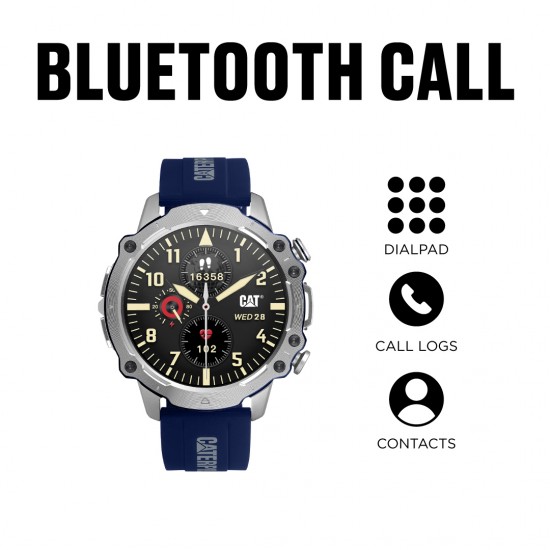 CAT SMART E1-140-26-100 | 1.43' AMOLED | IP68 | Blue Silicone band Men Watch