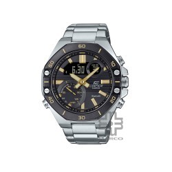 Casio Edifice ECB-10DB-1A9 Silver Stainless Steel Band Men Watch