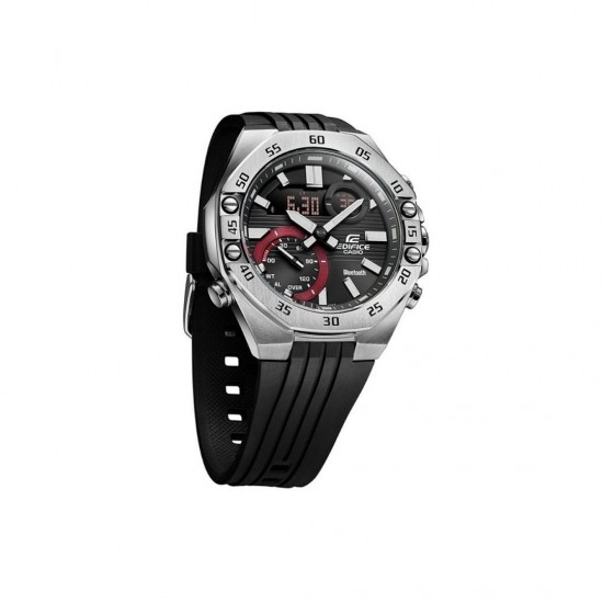 Casio Edifice ECB-10P-1A Black Resin Band Men Watch