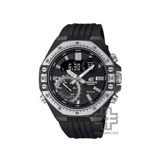 Casio Edifice ECB-10TP-1A Black Resin Band Men Watch Casio Edifice ECB-10TP-1A Black Resin Band Men Watch