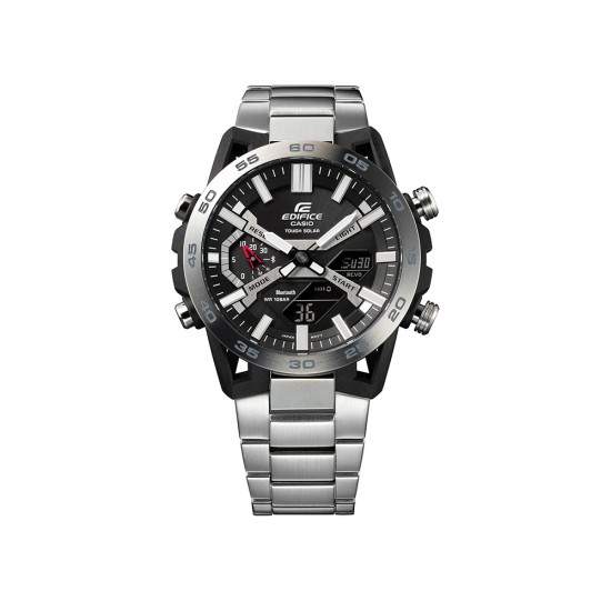 Casio Edifice ECB-2000D-1A Silver Stainless Steel Band Men Watch Casio Edifice ECB-2000D-1A Silver Stainless Steel Band Men Watch
