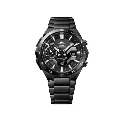Casio Edifice ECB-2200DC-1A Black Stainless Steel Band Men Watch