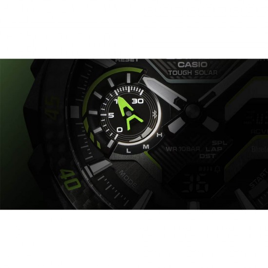 Casio Edifice ECB-2200RC-1A9 Black Stainless Steel Band Men Watch